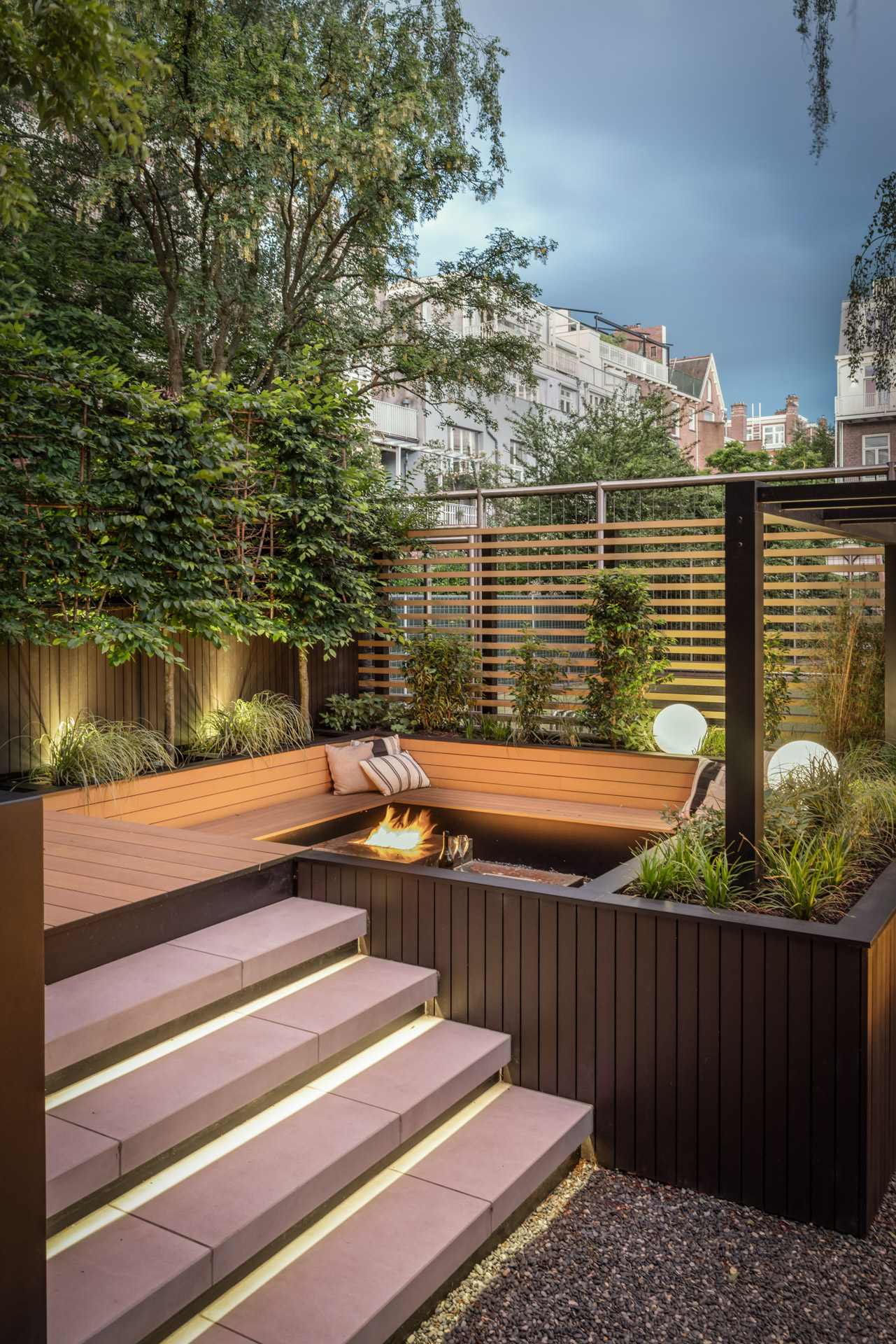 keramische trap met ledstrip