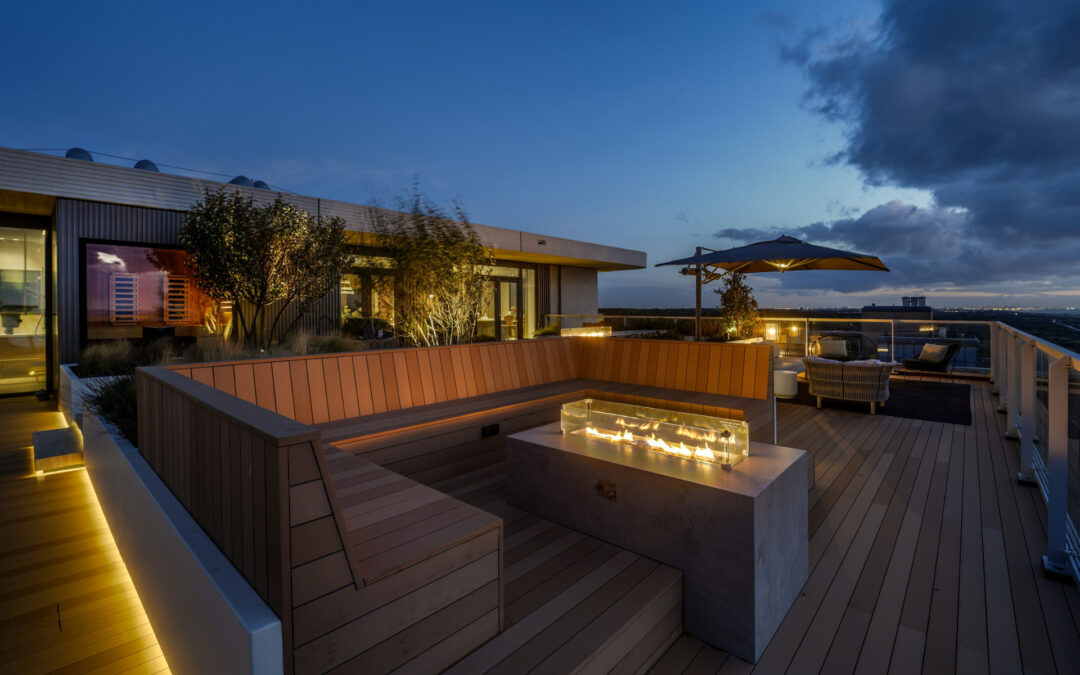 Luxe fire pit lounges: architectonische beleving in de tuin