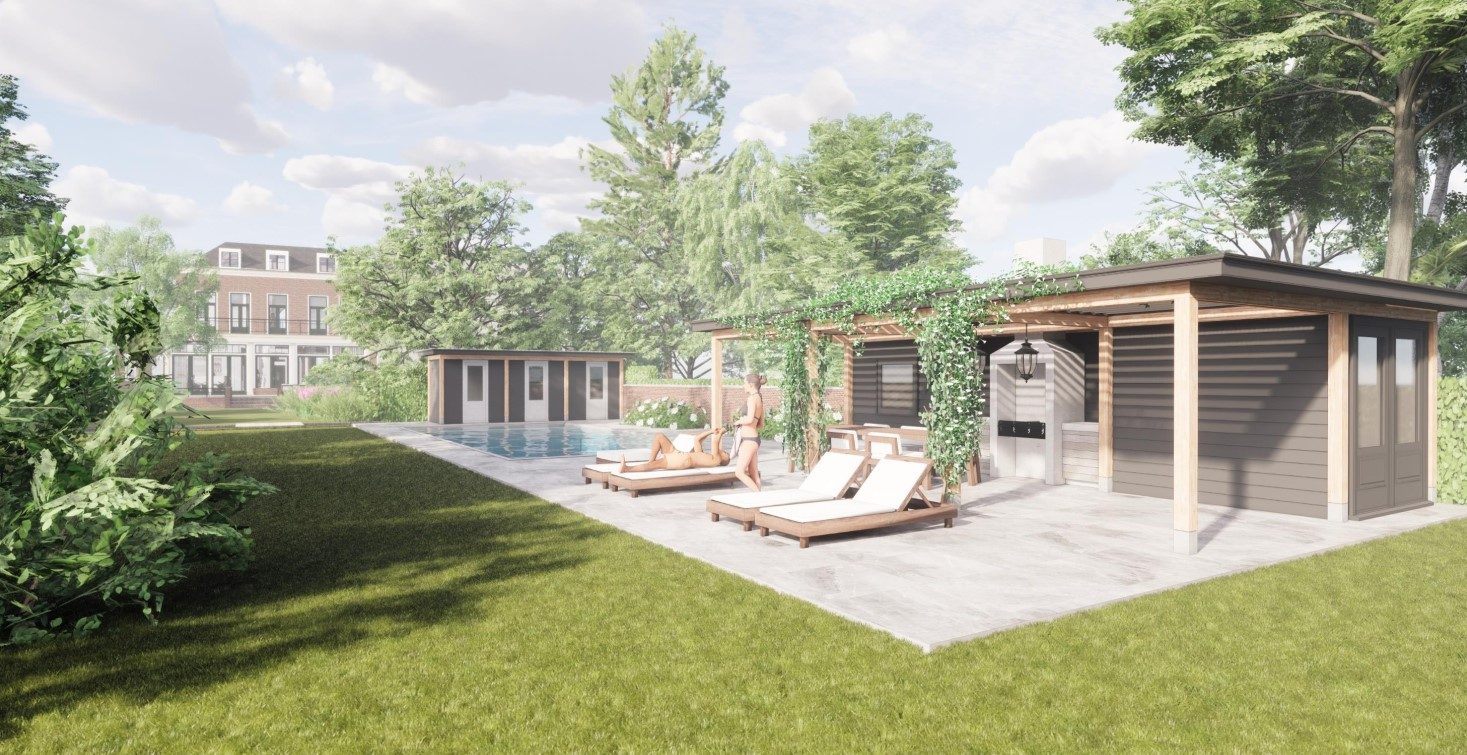 3D ontwerp 01 | Rotterdams badhuis, wellnesstuin in Rotterdam