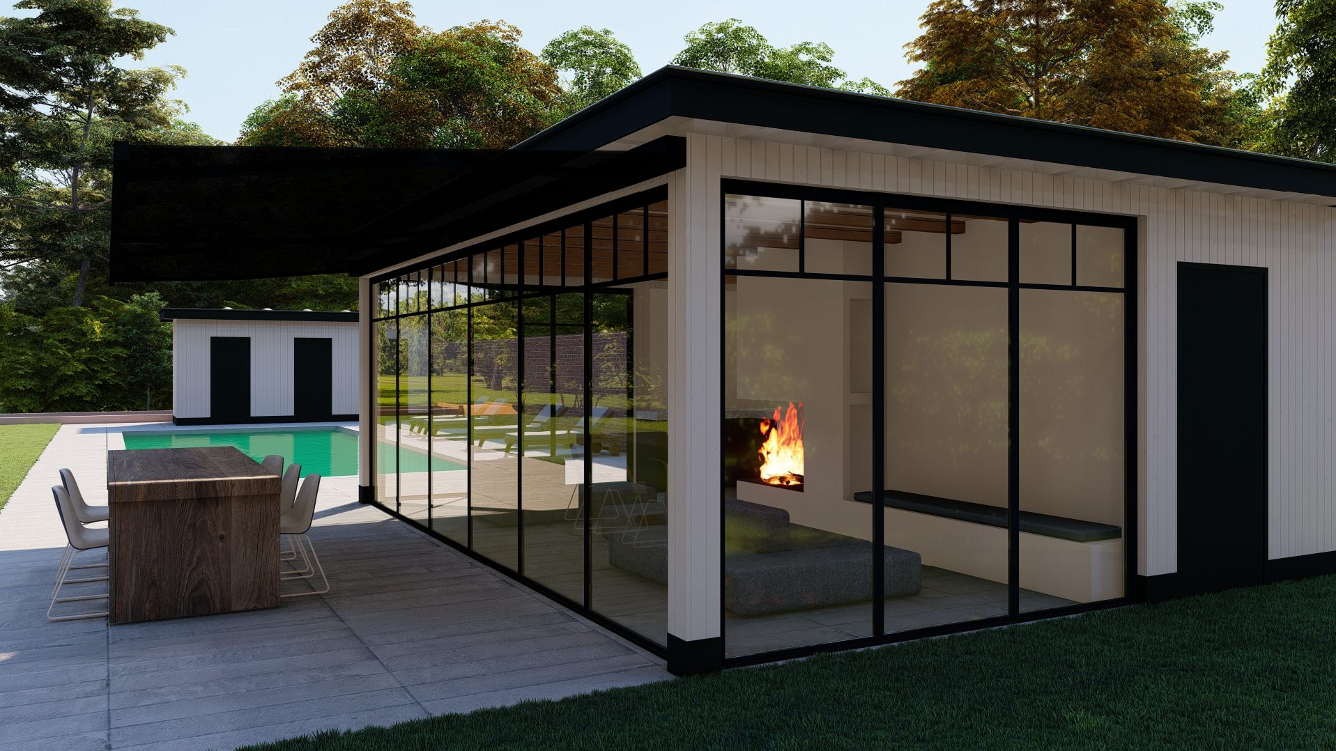 3D ontwerp 02 | Rotterdams badhuis, wellnesstuin in Rotterdam