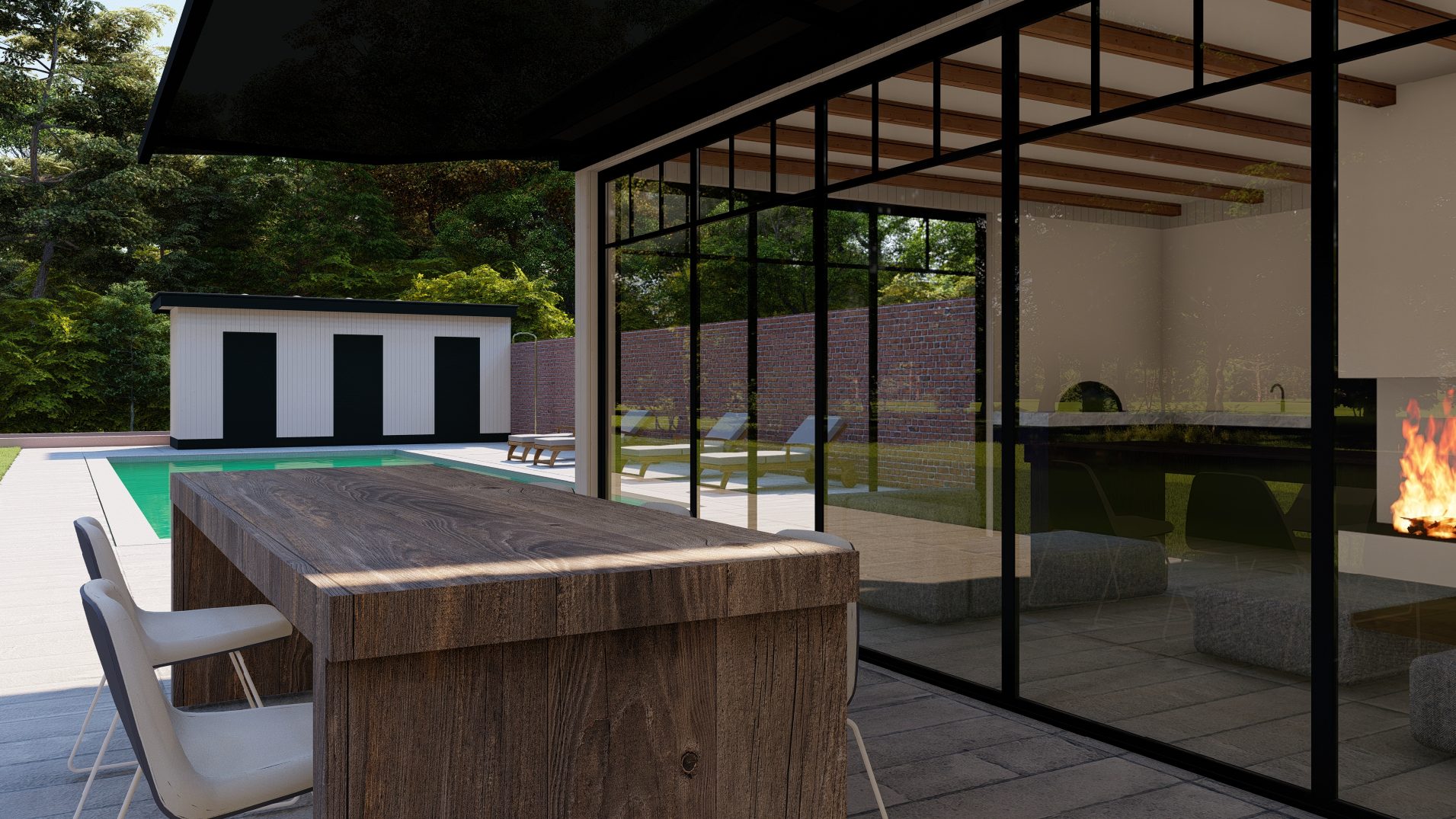 3D ontwerp 07 | Rotterdams badhuis, wellnesstuin in Rotterdam