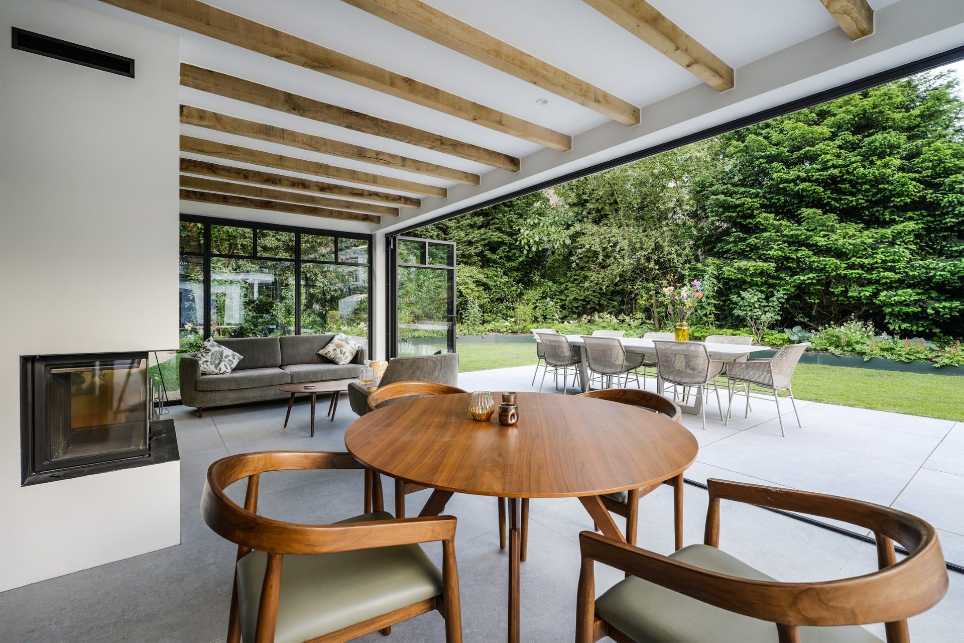Vuurhaard tuinkamer | Rotterdams badhuis, wellnesstuin in Rotterdam